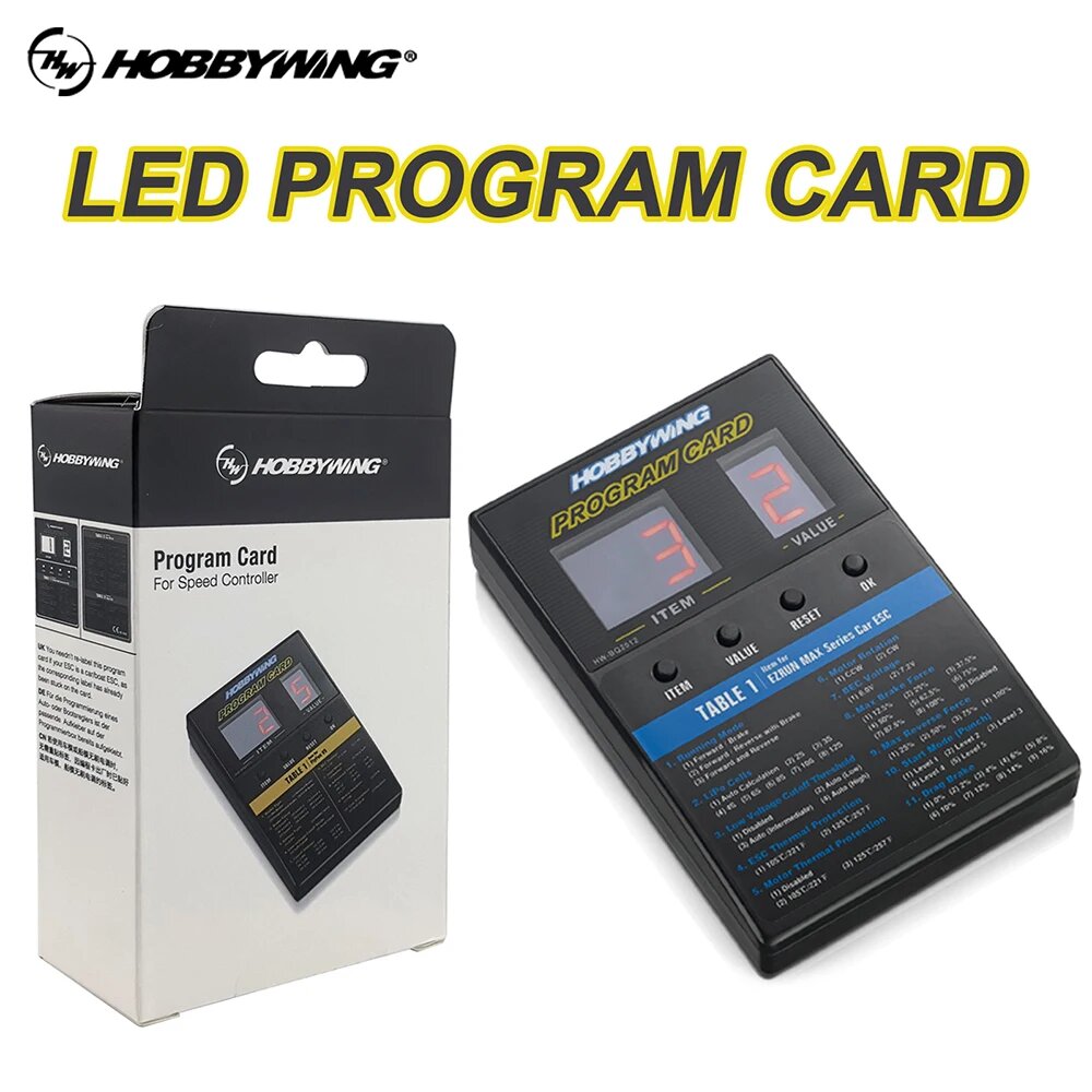 HOBBYWING LED Program Card для Platinum V1/V2 FlyFun V5 XeRun EzRun