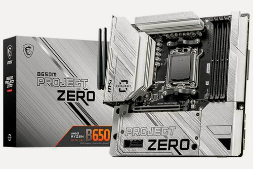 Изображение товара Материнская плата MSI B650M PROJECT ZERO (AM5, mATX)