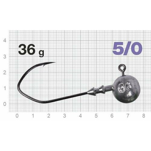 Джиг-головки рыболовные Nautilus CLAW NC-1021 крючок № 5/0, 36гр (3шт), одинарные