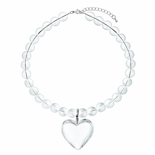 Колье ALLUMER, хрусталь, длина 40 см, прозрачный