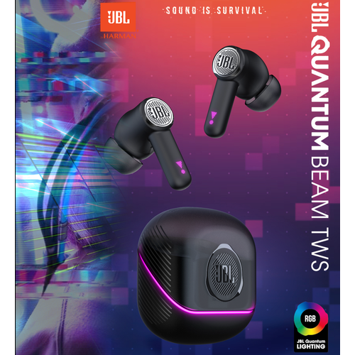 Наушники беспородные JBL quantum beam TWS черные 692900₽