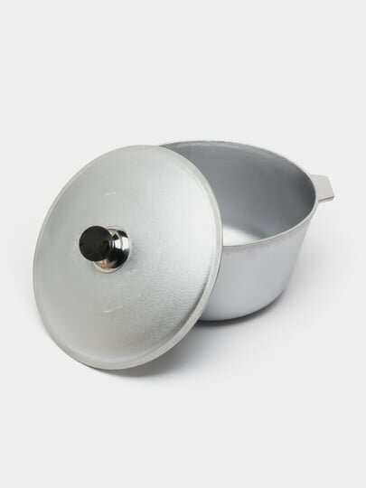 Казан алюминиевый 6 литров – диаметр 28 см, высота 15 см, лёгкий и прочный — фото 1