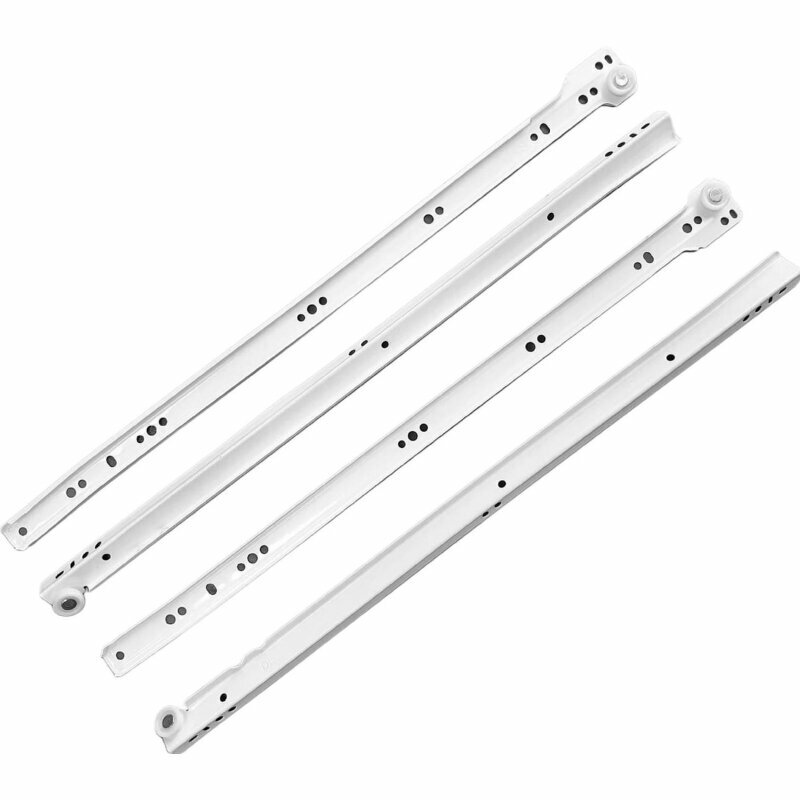 Направляющие УЗК_ StahlBuro роликовые 500/08 мм белый копмл-2 шт 2079619