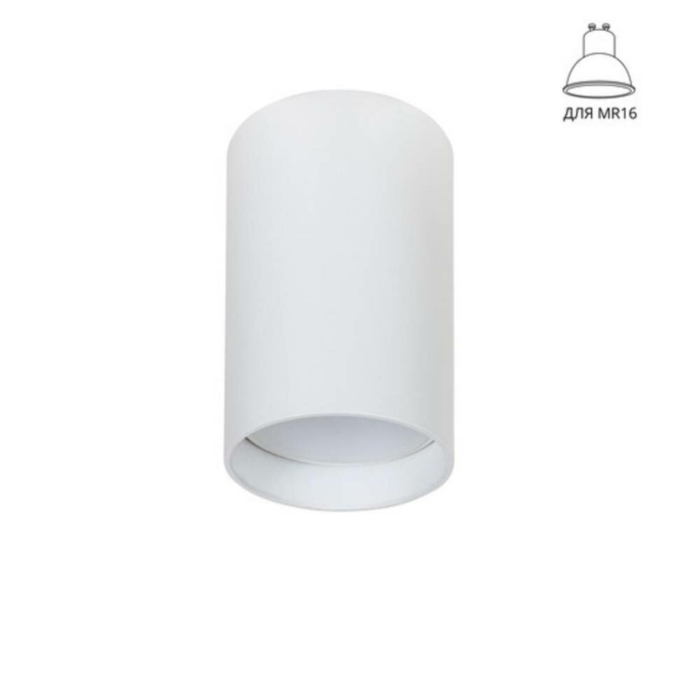 ARTE LAMP A1517PL 1WH Светильник потолочный накладной BEID для MR16 O55x80мм белый IP20