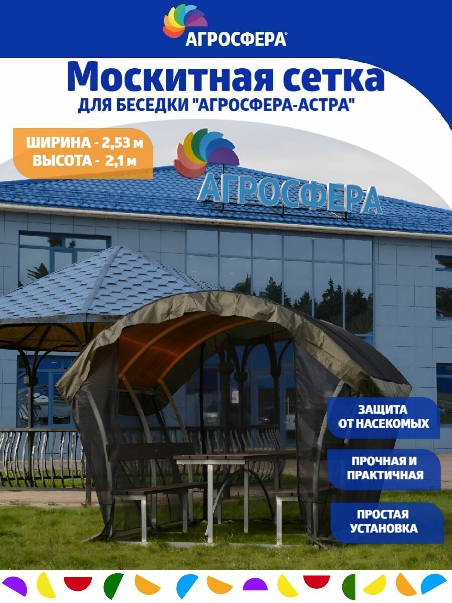 Москитная сетка для садовой беседки Агросфера Астра