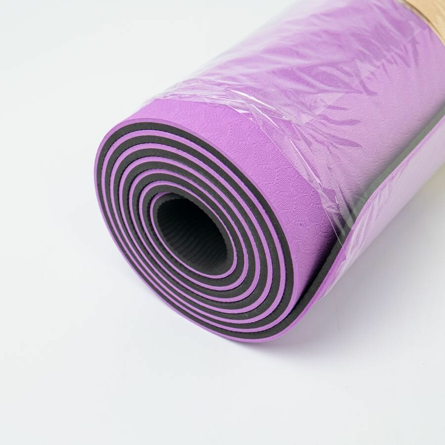 Коврик для фитнеса и йоги, 61х182 см, нескользящий