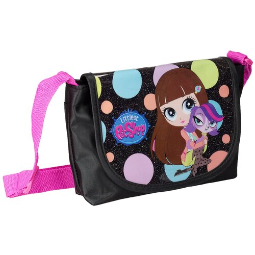 Сумочка детская Littlest Pet Shop LPCB-UT3-4012 . Одно отделение на молнии, перекидной клапан на липе, для девочек, 20 х 26 х 12 см.