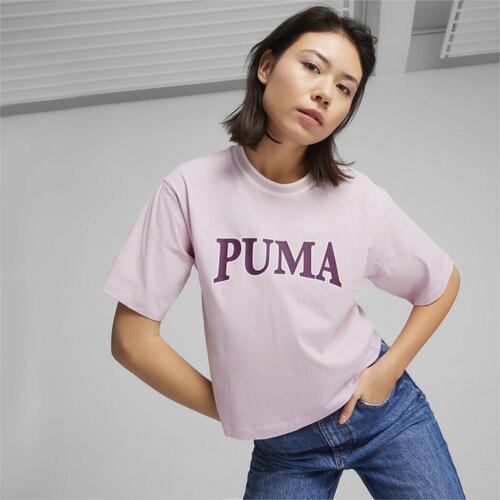 Футболка PUMA Squad Graphic Tee, размер 46, фиолетовый