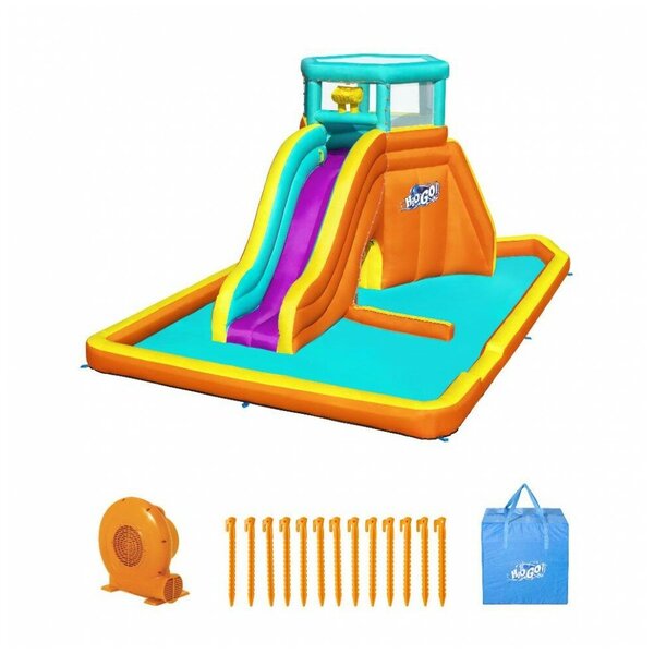 Bestway Водный игровой центр с горкой и фонтаном Mega Water Park 565*373*265 см 53385