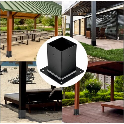 Закрытая опора для бруса 190х190 окрашенная опора на бетон или винтовую сваю