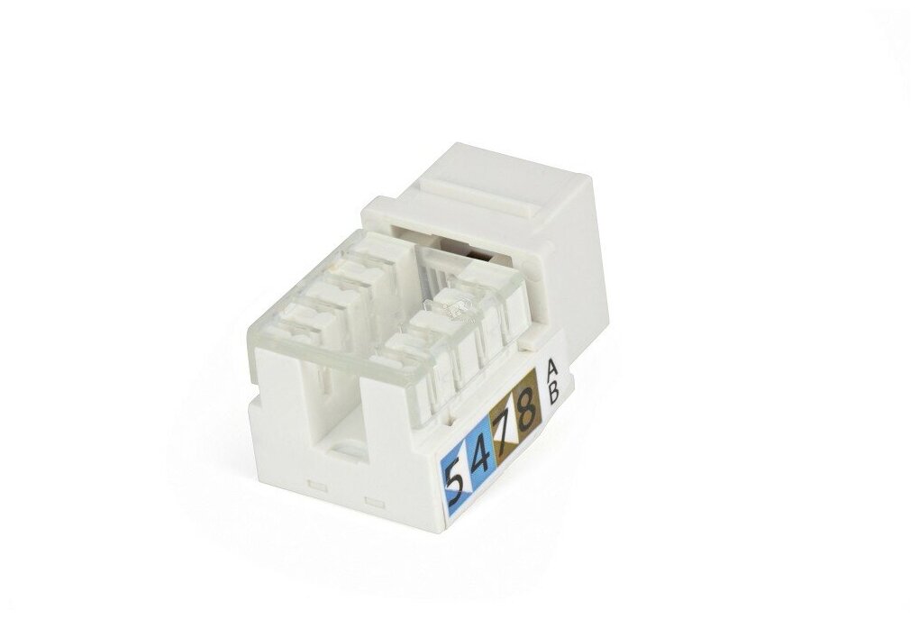 Hyperline KJ9-8P8C-C6-90-WH Вставка Keystone Jack RJ-45 8P8C  категория 6 белая