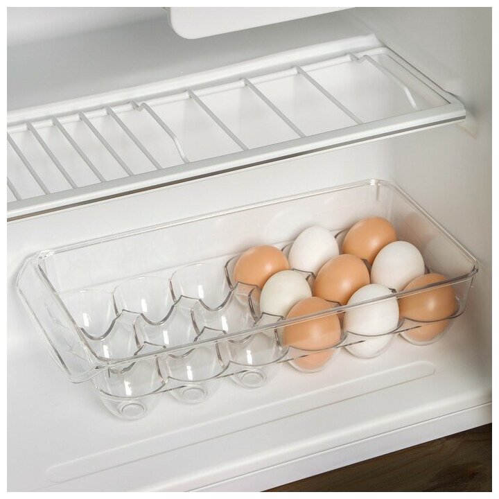 Контейнер для хранения яиц RICCO 18 ячеек 325×165×75 см
