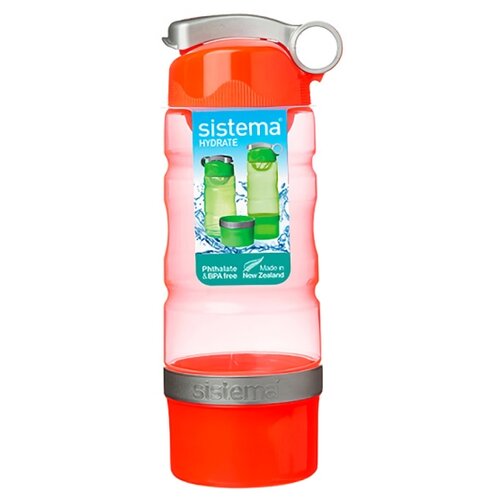 Бутылка Sistema Hydrate 535 для воды, 615 мл, красный