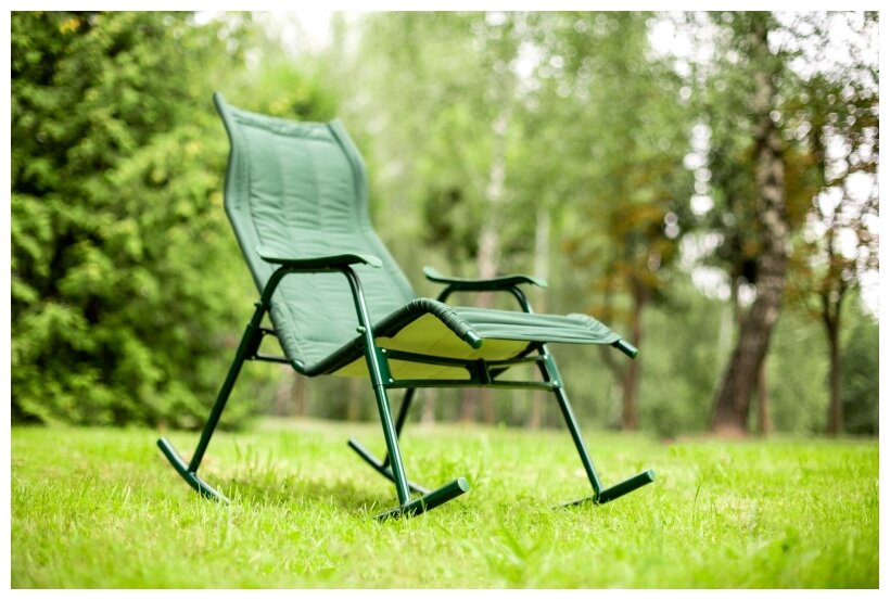 Кресло-качалка Olsa Нарочь С238 зеленый - фотография № 3