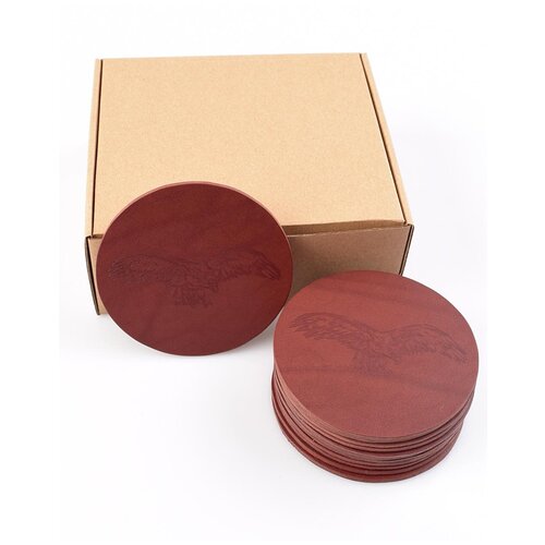 Костер кожаный коричнево-красный 