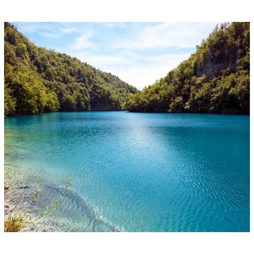Постер на холсте Озеро (Lake) №35 47см. x 40см.
