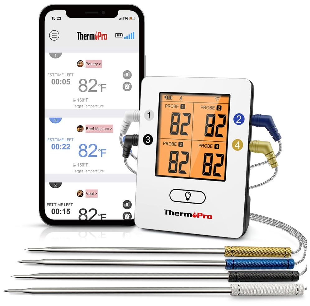 Беспроводной кухонный термометр (4 щупа) ThermoPro TP-25