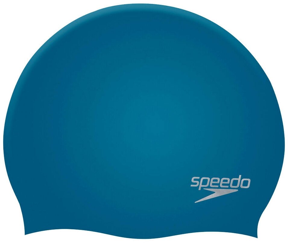 Шапочка для плавания Speedo Plain Molded Silicone Cap, 8-709842610, силикон, синий