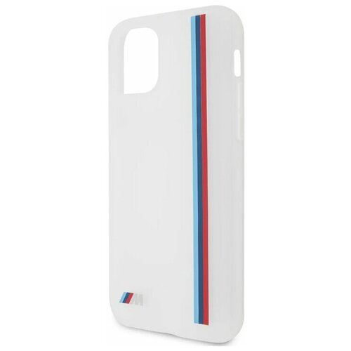 фото Силиконовый чехол-накладка для iphone 11 pro bmw m-collection translucent silicone vert stripe hard, белый