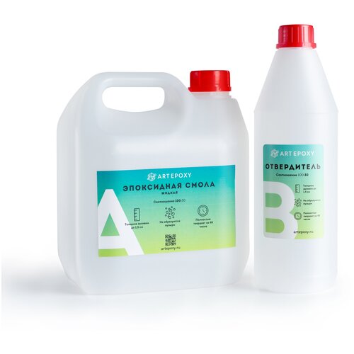 Прозрачная эпоксидная смола для творчества ArtEpoxy Жидкая 3кг