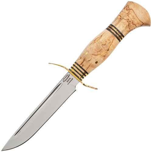 Нож Финка НКВД-1, сталь 95х18, рукоять карельская береза