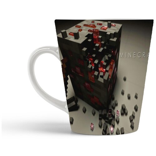 фото Кружка-латте coolpodarok minecraft майнкрафт (разбитый кубик)