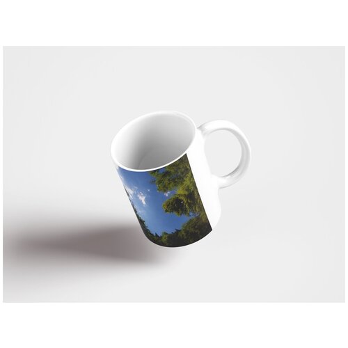 фото Кружка "небеса, лес, солнечные лучи 320 мл. белая" lotsprints