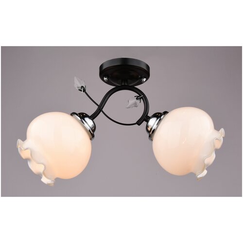 Потолочная люстра РС20113 BK+CR/2C Лига Света