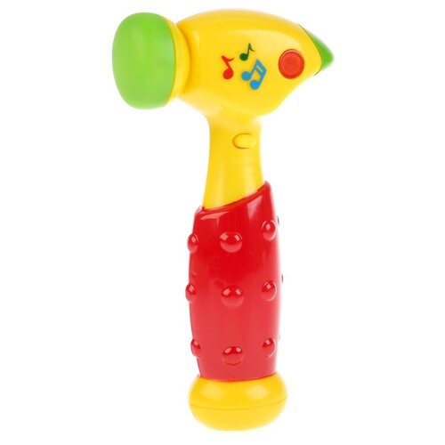 Развивающая игрушка Умка Музыкальный молоток 1206M232-R, красный/желтый игрушка музыкальный молоток 20 любимых песен и потешек с подсветкой умка 1206m232 r