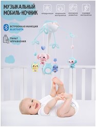 Мобиль для кроватки AMAROBABY Dreamy Wings, голубой