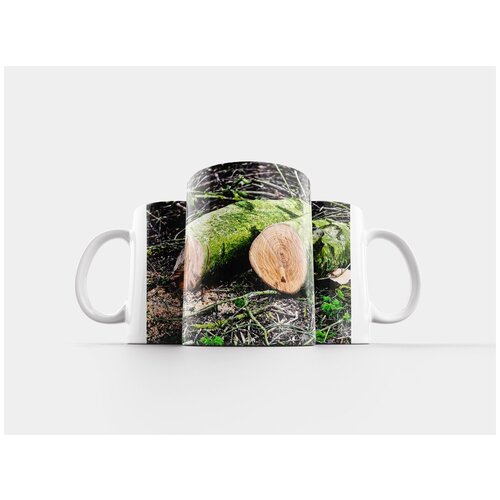 фото Кружка "бревно, ствол дерева, древесина" 320 мл lotsprints
