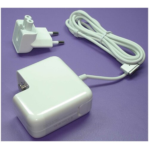 Блок питания (сетевой адаптер) для ноутбуков Apple 14.85V 3.05A 45W MagSafe 2 T-shape REPLACEMENT арт 016070 блок питания magsafe2 45w 14 85v 3 05a зарядка для apple macbook air 13 a1466 11 a1465