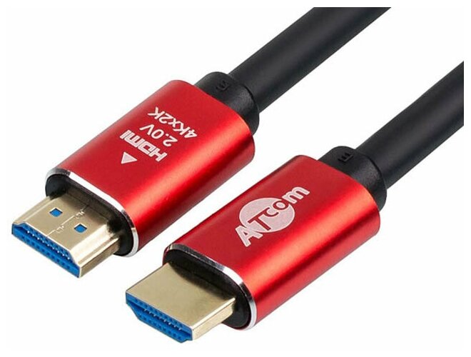 Аксессуар ATcom HDMI - HDMI Ver 2.0 5m Red-Gold AT5943