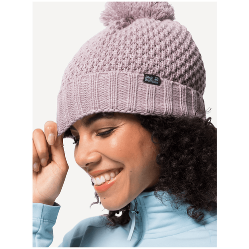 фото Шапка jack wolfskin highloft knit cap women (1908011) размер m, violet pearl