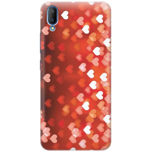 фото Gosso ультратонкий силиконовый чехол-накладка для vivo v11 с принтом "бокэ из красных сердечек"