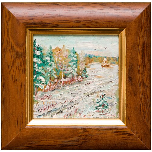 фото Картина маслом "уголок леса" мифтахов русская живопись