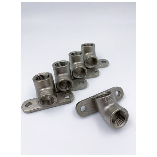 Уголок для ниппельной поилки настенный с 2-мя проушинами 1/2