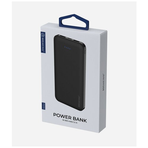 фото Power bank/внешний аккумулятор 10 000 mah led индикатор заряда. 2 выхода usb-2,1а breaking