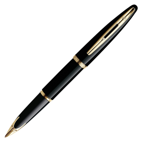 Waterman carene - black sea gt, перьевая ручка, f