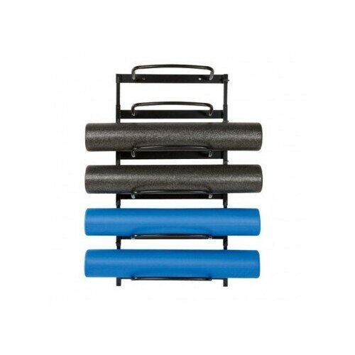 fishing rod rack pole holder garage wall mount stand foam inserts storage tool Держатель для роллов Perform Better Foam Roller Wall Rack 9755 серебряный