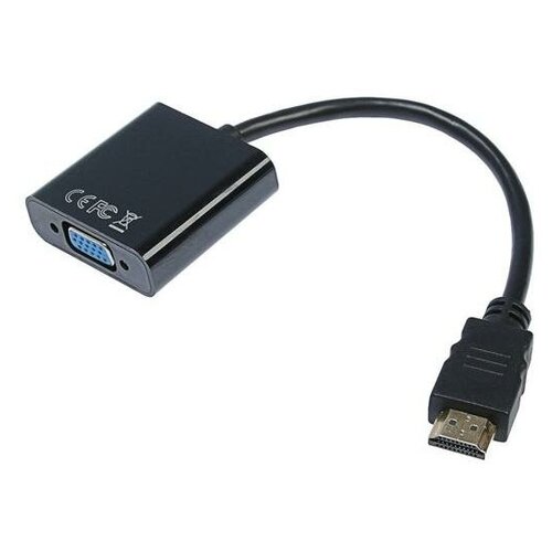 комплект 5 штук переходник hdmi vga m f jack 3 5 m m v1 4 cablexpert a hdmi vga 02 Адаптер Cablexpert, HDMI(m)-VGA(f), вер 1.4, 0.15 м, AUX Jack 3.5мм-Jack 3.5мм 0.5м, черный