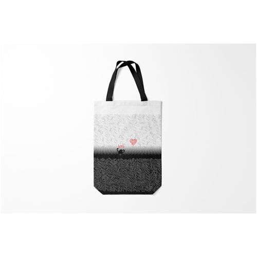фото Сумка-шоппер / 31х42 см / праздники / день святого валентина ъуъ и сердце burnettie