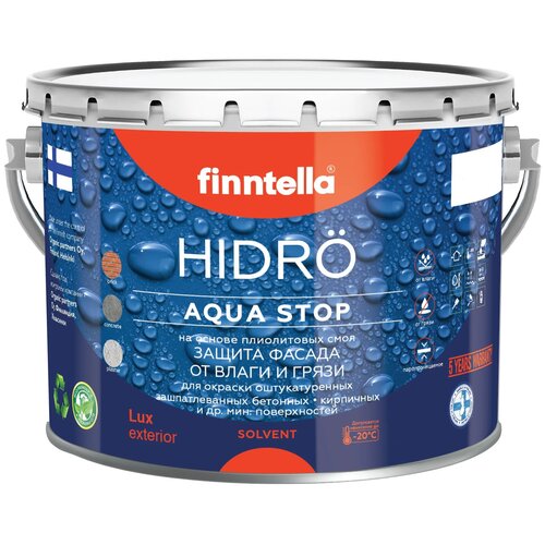 Краска акриловая finntella Hidro матовая joki 9 л