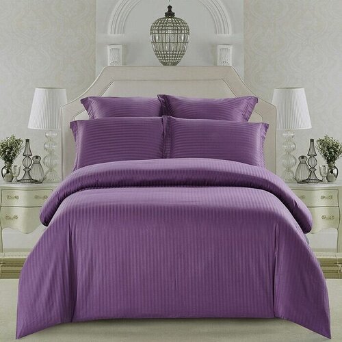 Простыня 1,5 сп (ОМ Сильвия комфорт)150*220, цвет тёмно-сиреневый