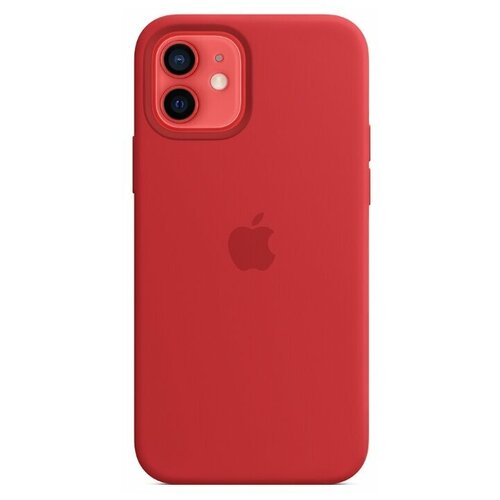 фото Чехол-накладка apple magsafe силиконовый для iphone 12/iphone 12 pro красный