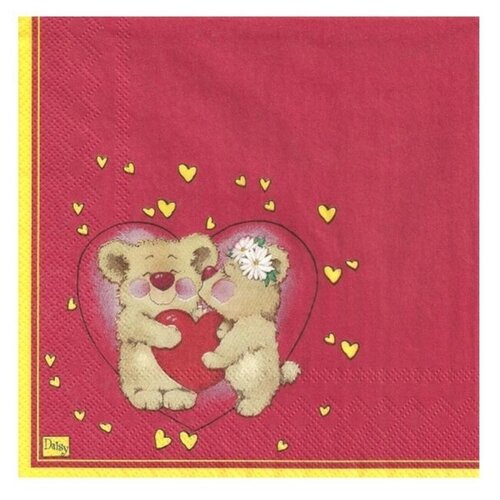 Салфетки сервиров.Daisy Медвежата, 33х33х3сл., 20шт