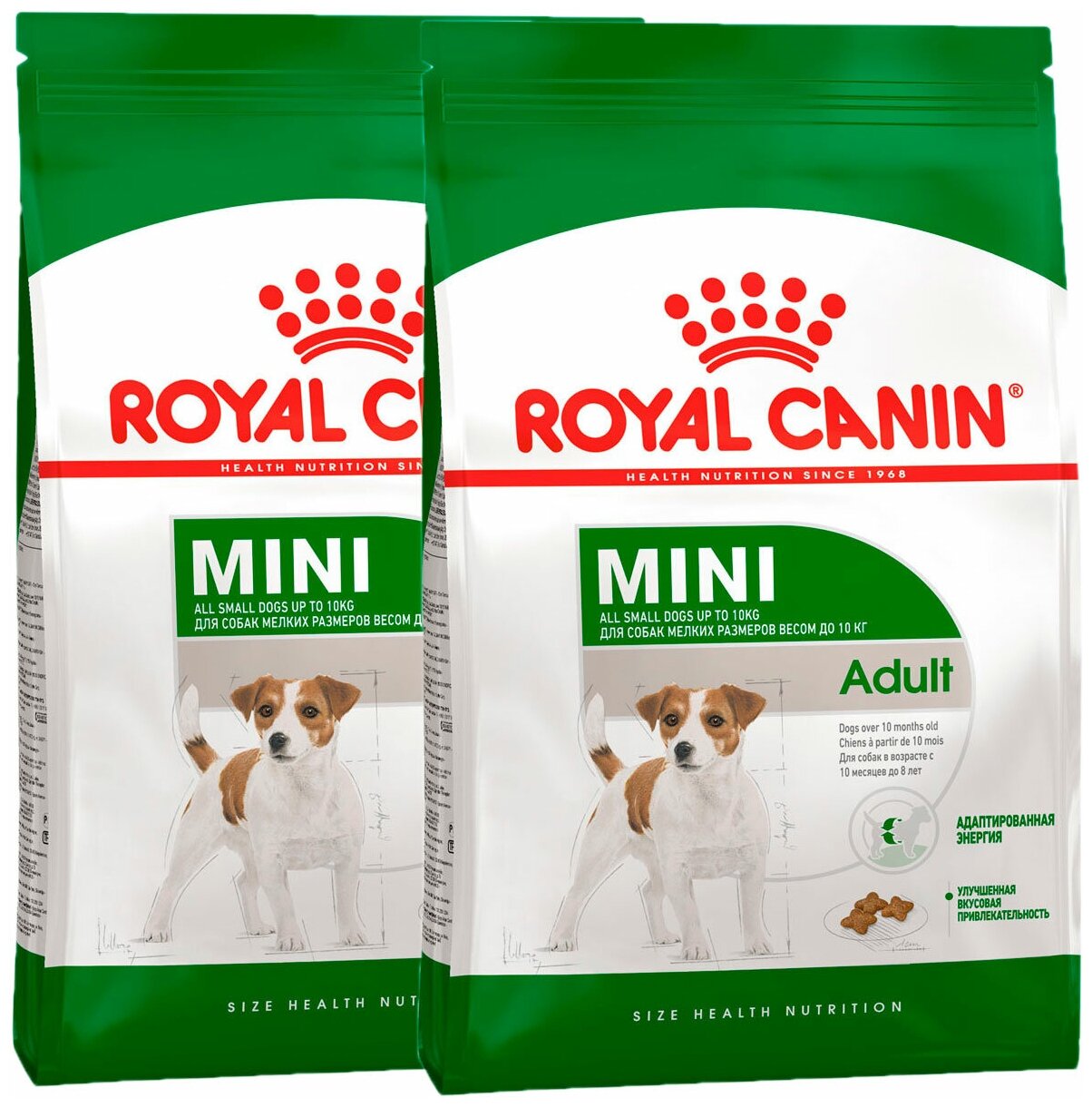 ROYAL CANIN MINI ADULT для взрослых собак маленьких пород (2 + 2 кг)