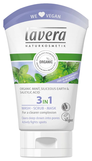 Lavera Очищающее средство 3 в 1 Wash Scrub Mask, 125 мл