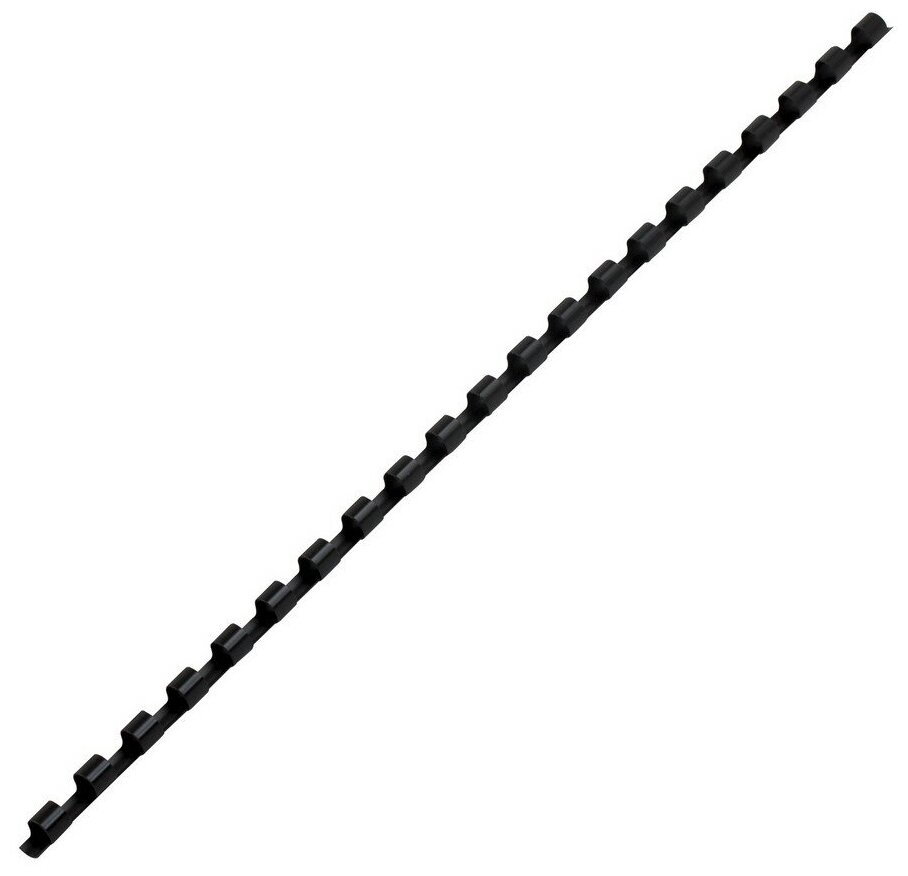 Пружины пластиковые для переплета BRAUBERG комплект 100 шт 6 мм для сшивания 10-20 листов черные