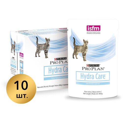 Влажный корм для кошек Pro Plan Veterinary Diets Hydra Care способствующий увеличению потребления воды и снижению концентрации мочи 10 шт. х 85 г